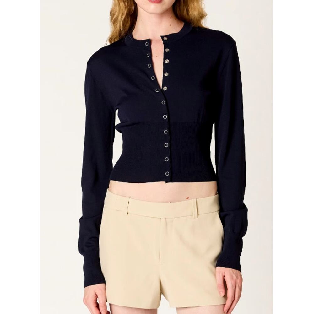 Nia Lucille Cardigan Navy Size XS